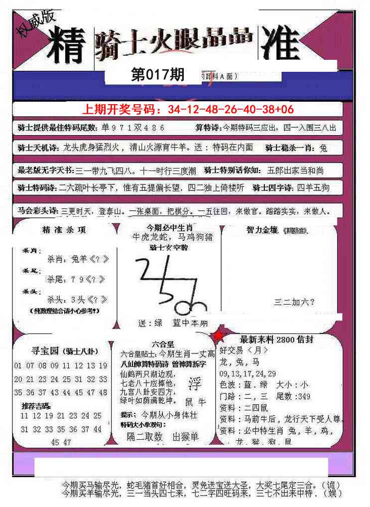 017期骑士火眼晶晶B[图]