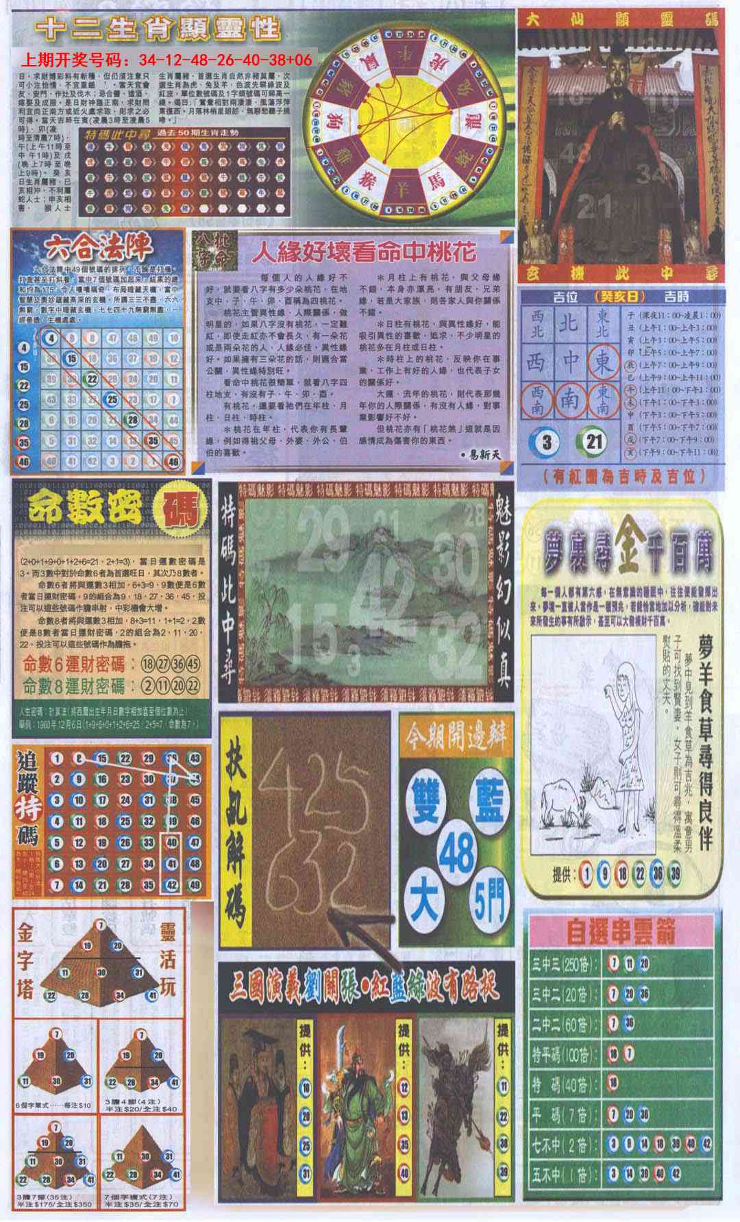 017期新报跑狗-2(背面)[图]