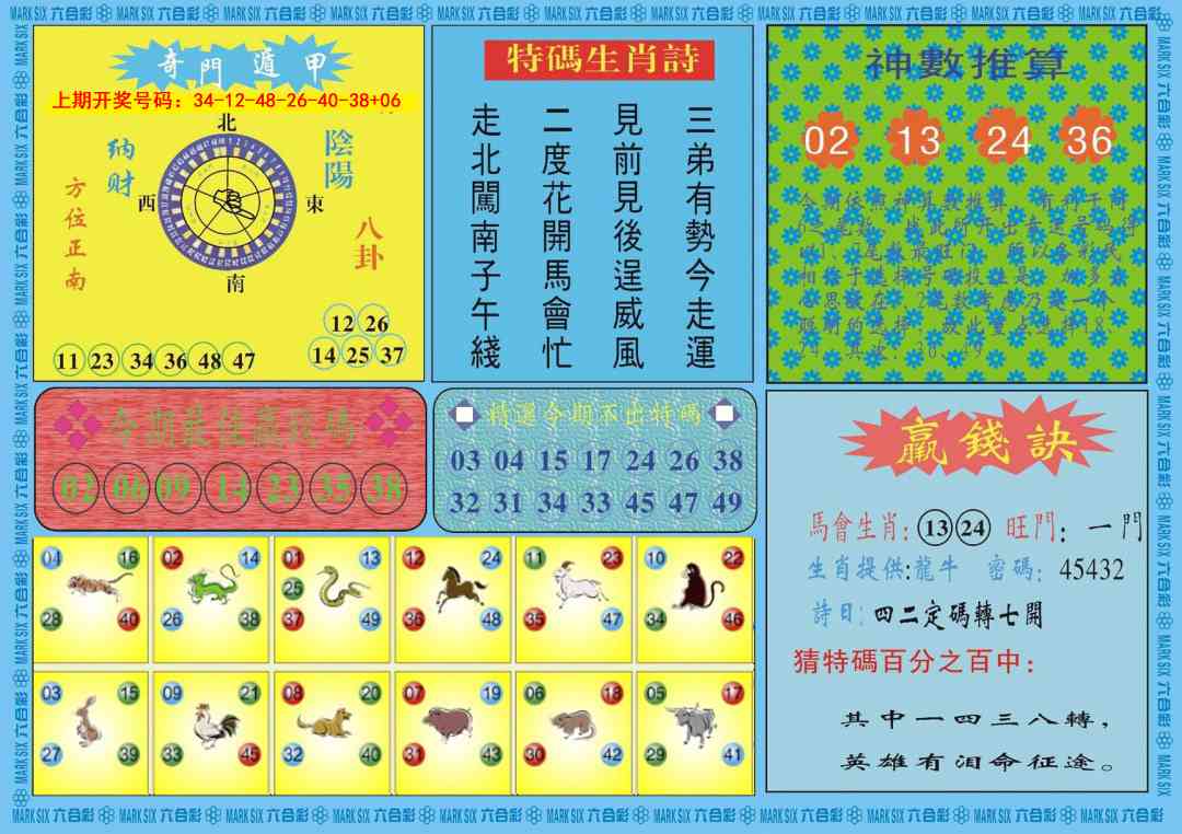 017期黄大仙灵码B[图]