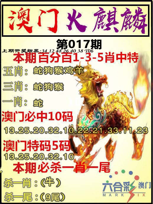 017期火麒麟[图]