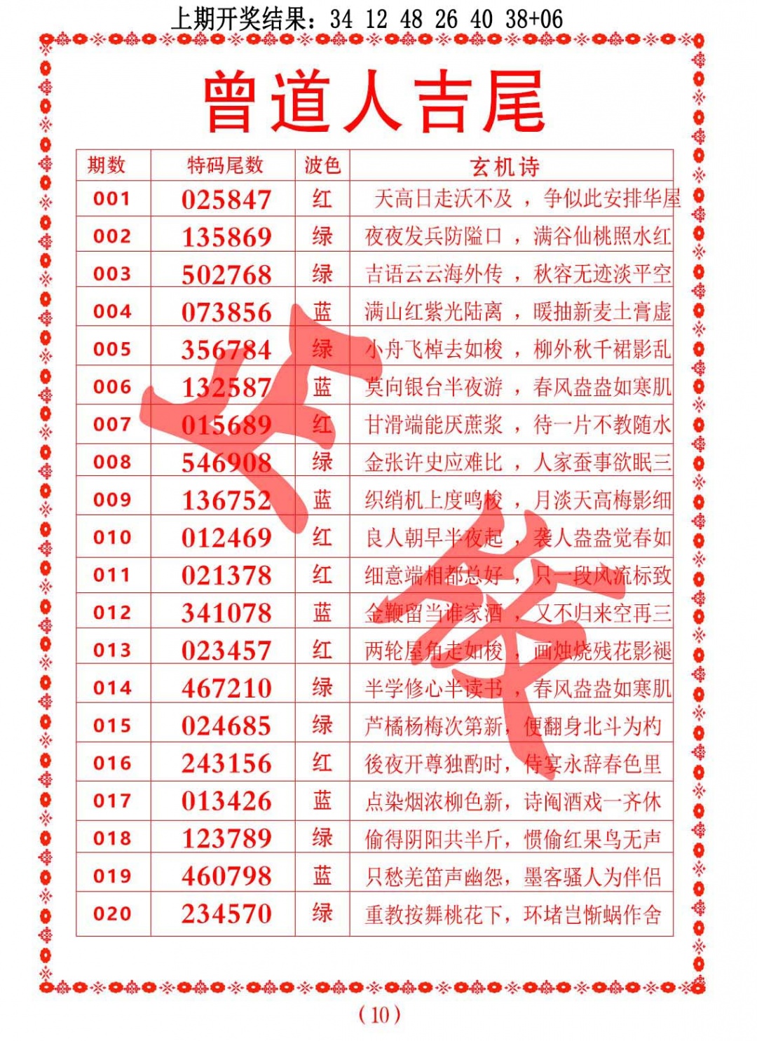 017期曾道人吉尾[图]