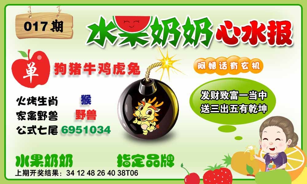 017期水果心水报[图]