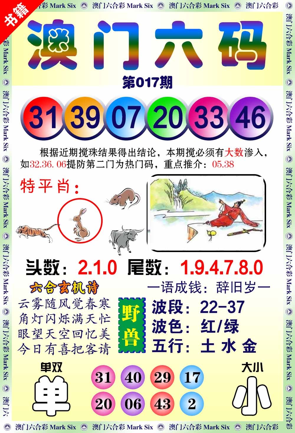 017期澳门望子成龙[图]