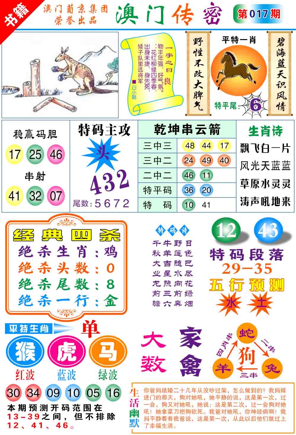 017期澳门传密心水[图]