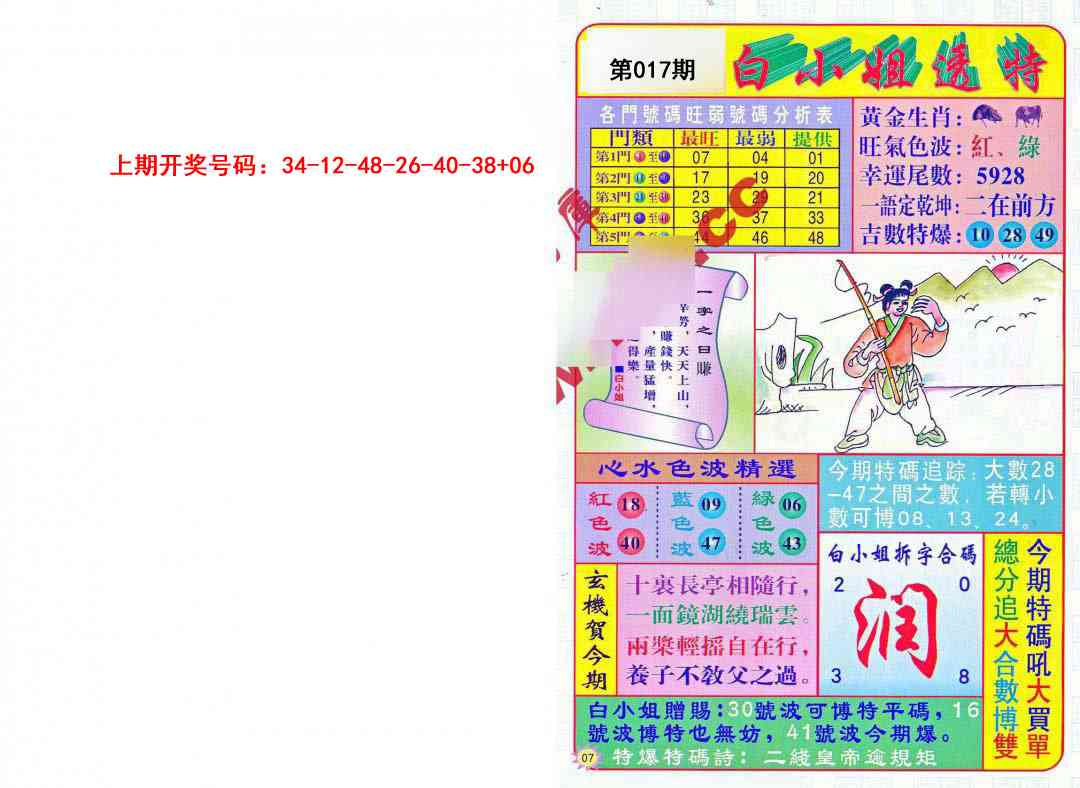 017期白小姐透特[图]