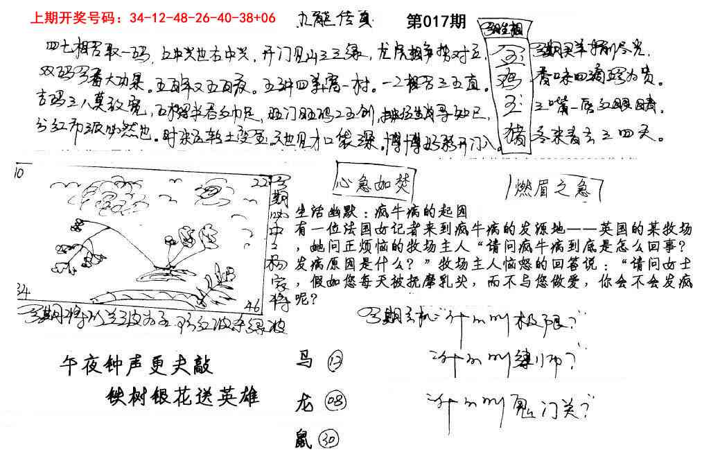 017期手写九龙内幕[图]