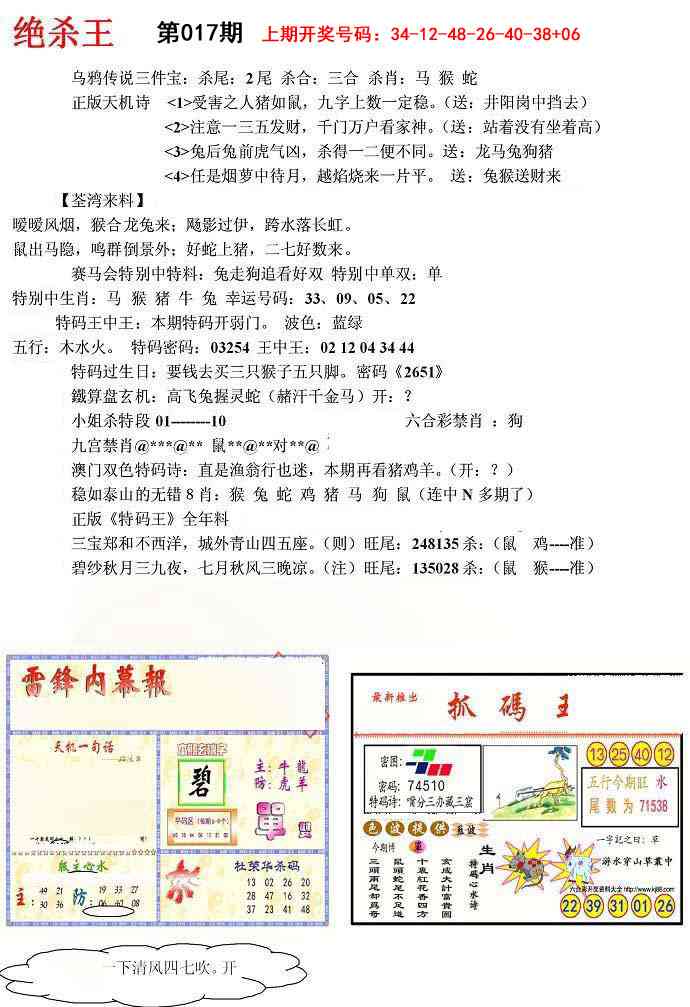 017期蓝天报(绝杀王)[图]