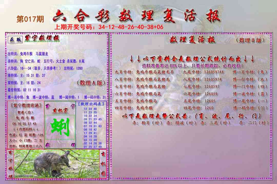 017期数理复活报[图]