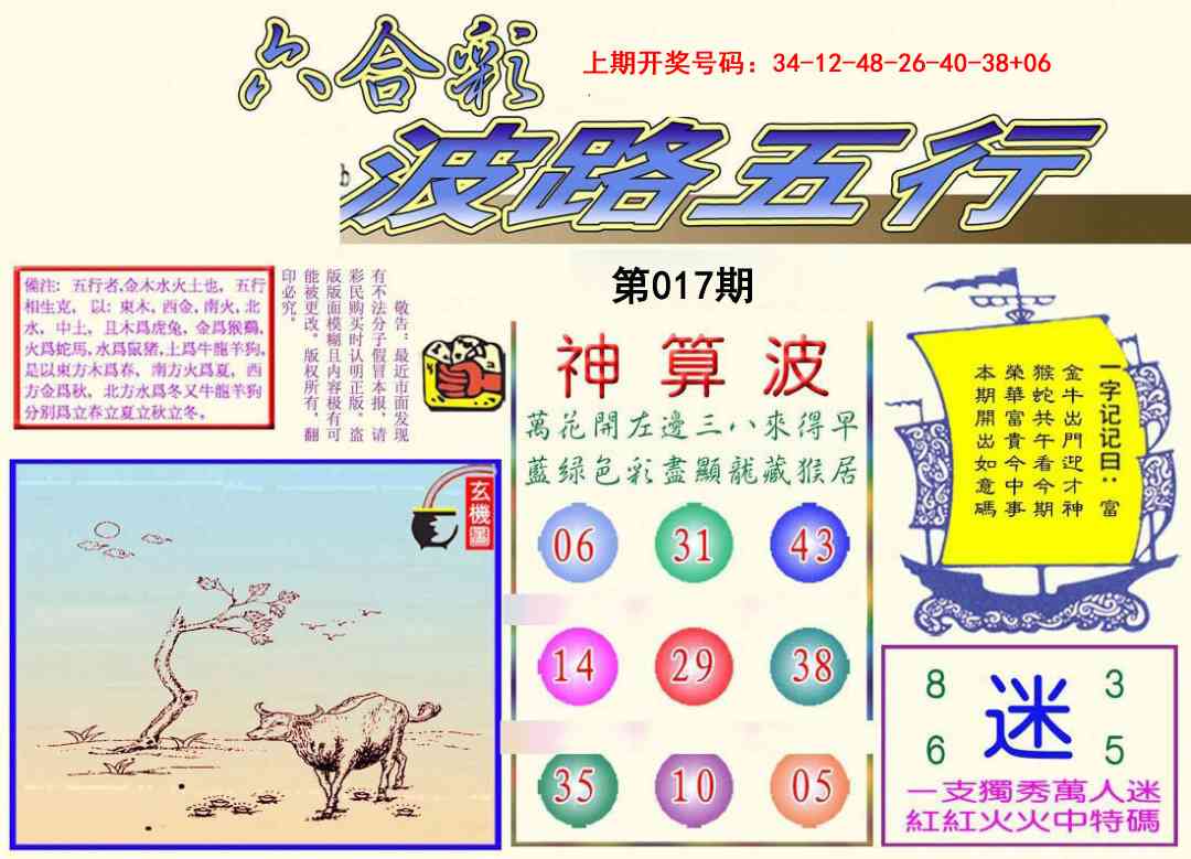 017期波路五行[图]